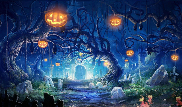 Bộ sưu tập hình nền Halloween độc đáo cho máy tính 13