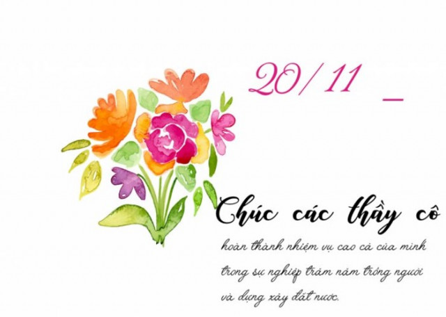 Hình ảnh đẹp ngày 20/11 dành tặng cho thầy cô giáo 5