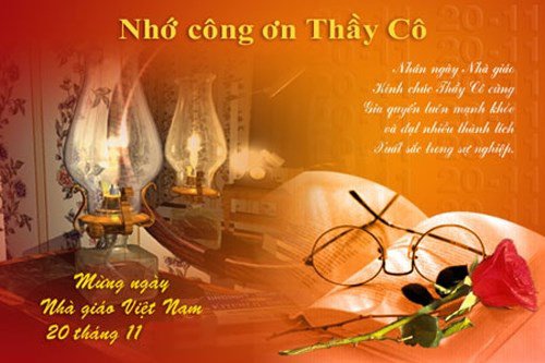 Hình ảnh những tấm thiệp đẹp nhất ngày 20/11 dành tặng thầy cô 12