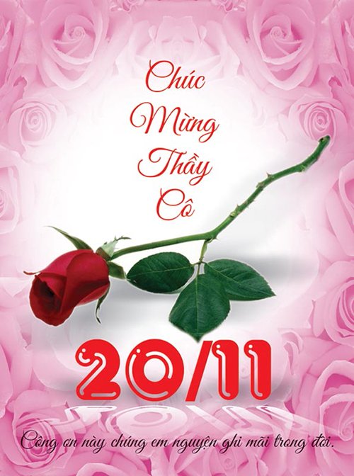 Hình ảnh những tấm thiệp đẹp nhất ngày 20/11 dành tặng thầy cô 13
