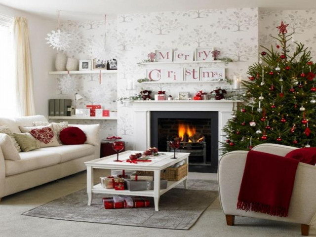 Hình ảnh trang trí nhà đẹp đón giáng sinh trong mua Noel 2019 9