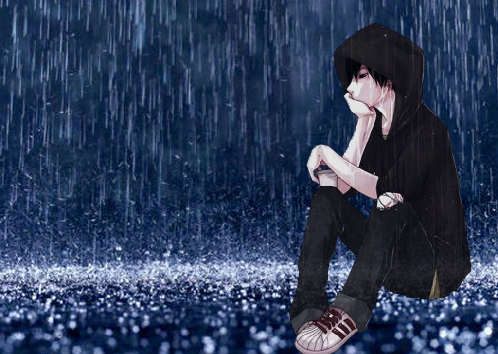 Ảnh cô đơn mưa buồn